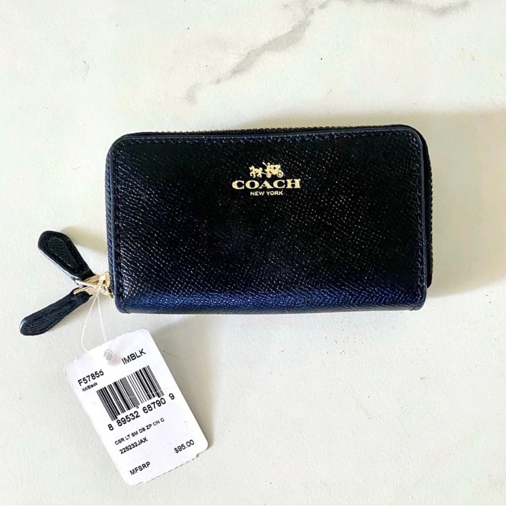COACH Small Double Zip Coin Purse